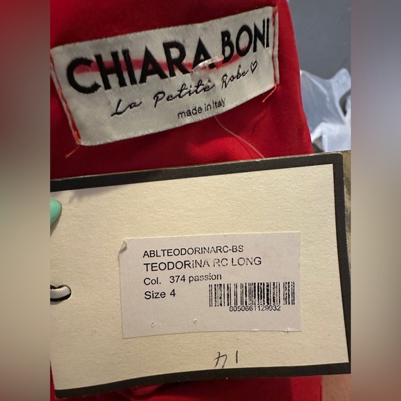 NWT Chiara Boni La Petite Robe Teodorina Sequined Ruffle Halter Gown US4 $1090 - Picture 10 of 11